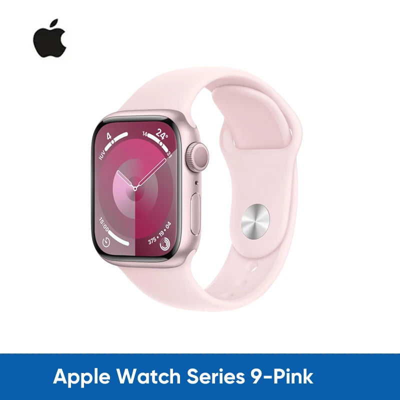 Original Apple Watch Series 9 iOS Smart Watch 41mm 45mm GPS 5.3 Bluetooth Brightness Up to 2000 n、its Emergency SOS