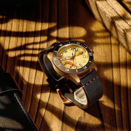 Aquatrident bronze watch 42.5MMCUSN8 automatic mechanical marble 100M waterproof Swiss luminous military retro watch for men