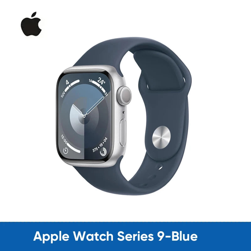 Original Apple Watch Series 9 iOS Smart Watch 41mm 45mm GPS 5.3 Bluetooth Brightness Up to 2000 n、its Emergency SOS