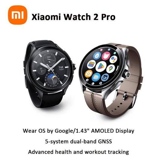 Global Version Xiaomi Watch 2 Pro 1.43" AMOLED Display 150+ Sports Modes Snapdragon W5+ Gen 1 Magnetic Charge Mi Smart Watch