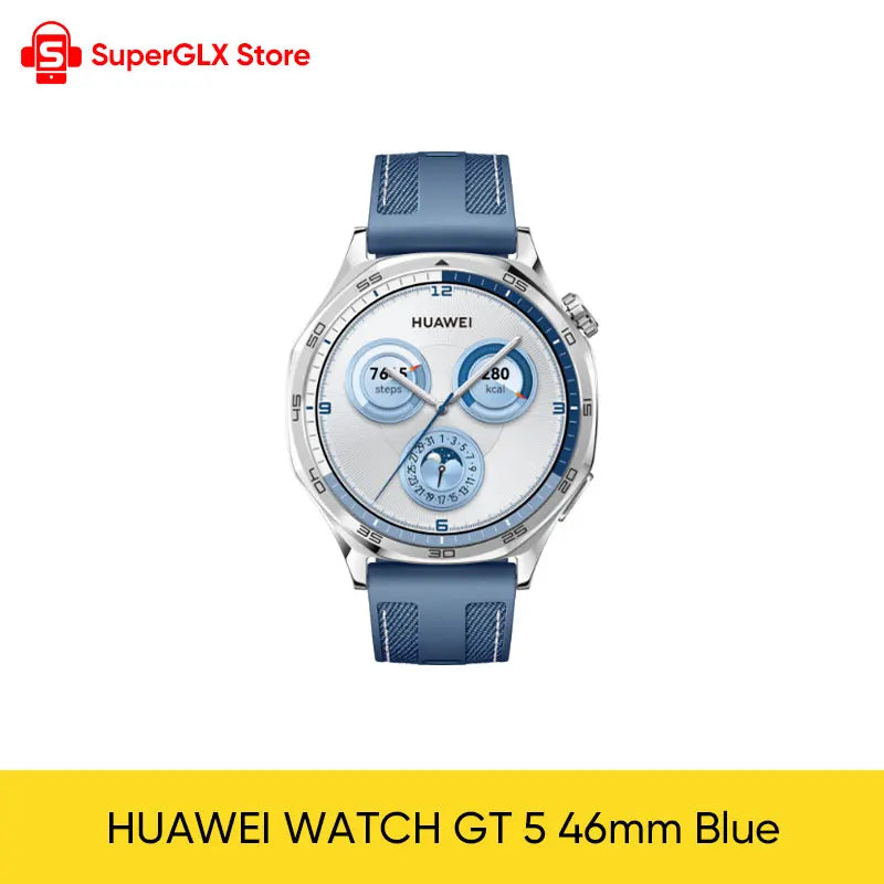 Global Version HUAWEI WATCH GT 5 Smartwatch AMOLED Screen 41mm/46mm Buit-in Map Replay Message Compatible with iOS and Android