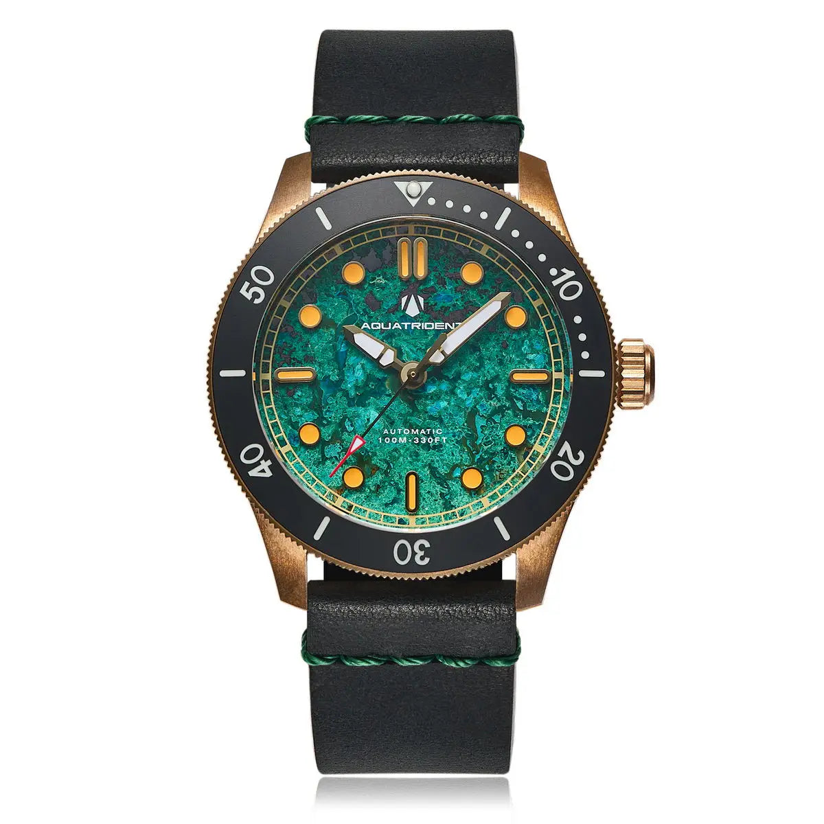 Aquatrident bronze  watch 42.5MMCUSN8 automatic mechanical marble 100M waterproof Swiss luminous military retro watch for men