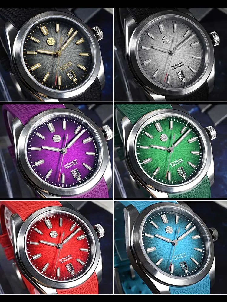 San Martin FKM SN0144 JianZhan Dial Gada 36/39/42mm Men's Luxury Dress Automatic Mechanical Watch Miyota 9015 Original Design