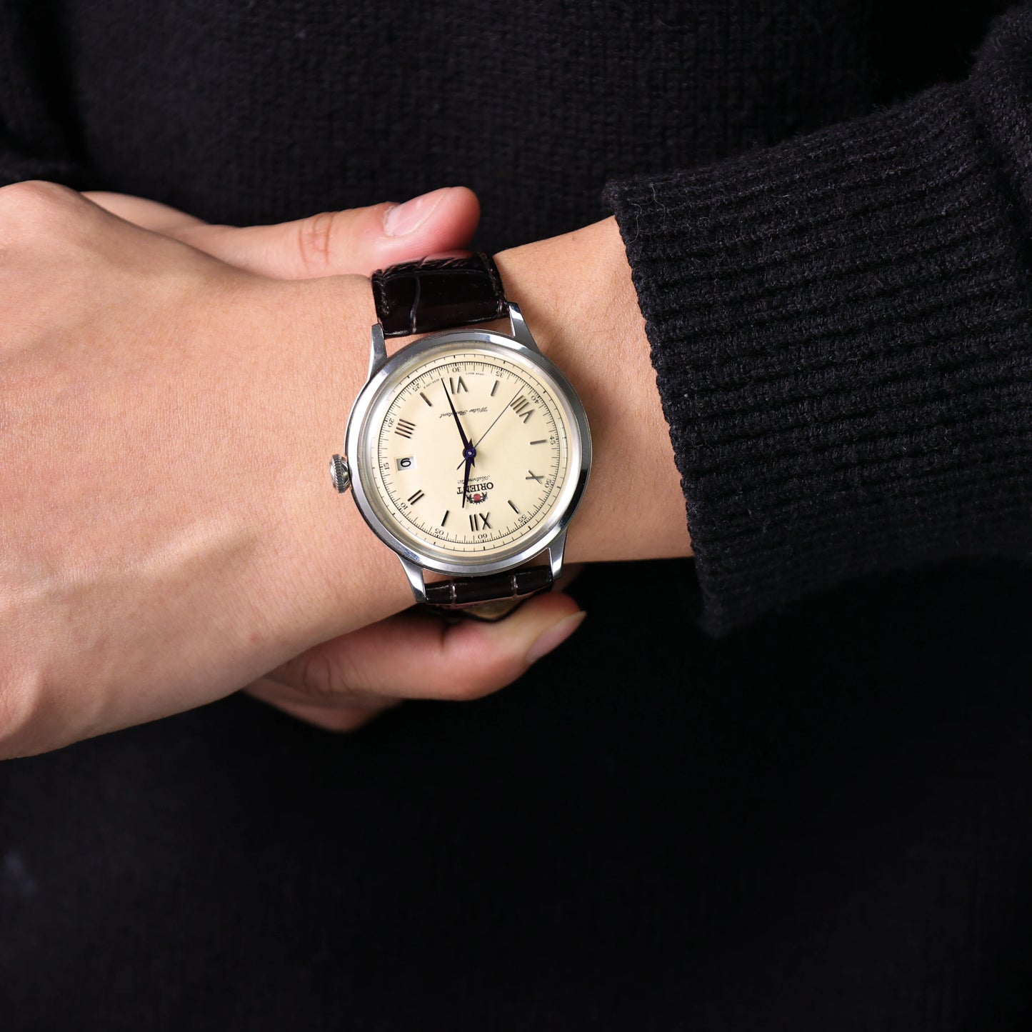 Orient Watch Original Japanese Luxury Waterproof Automatic Mechanical Watches Men's Watch Leather  FAC00009N0