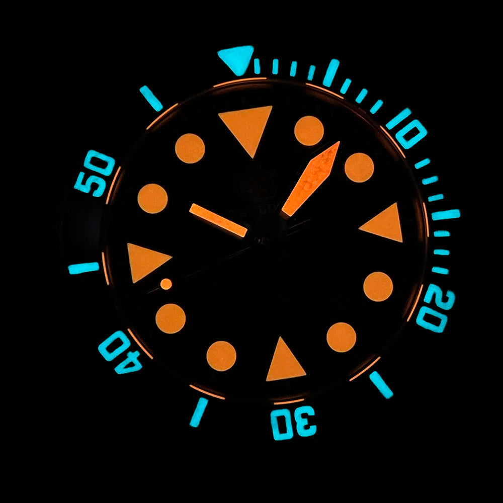 2025 New Arrival STEELDIVE Mens Watch SD1987 46.5MM Steel Case Super Luminous 200Bar Ceramic Bezel Mens Dive Watch with Valve