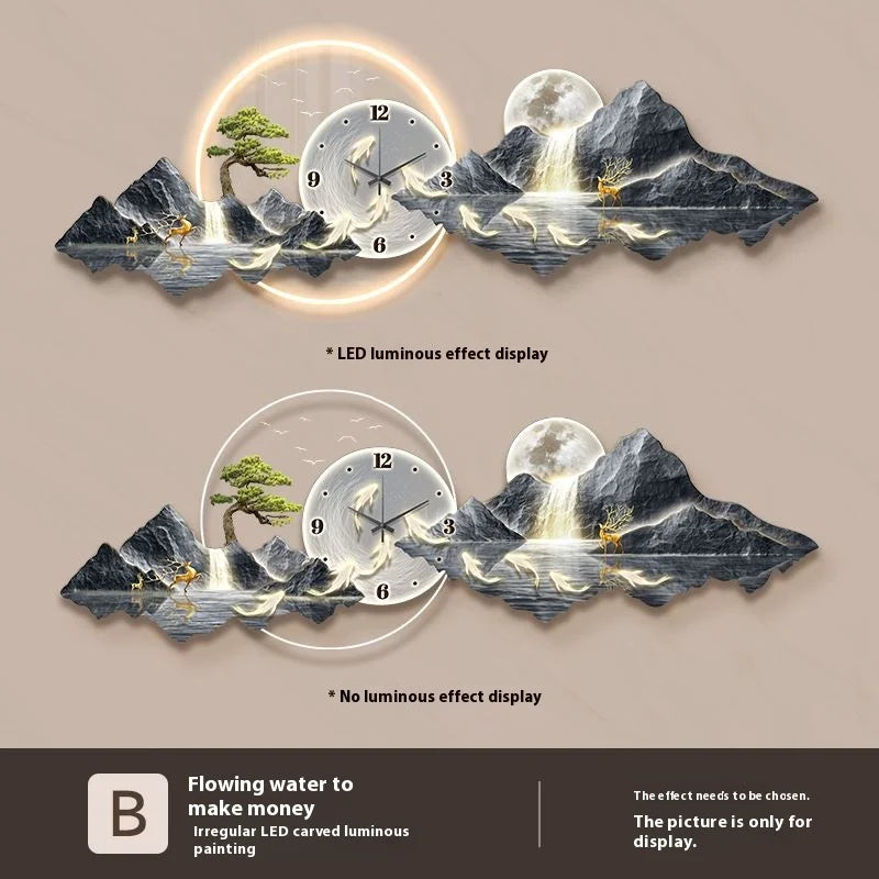 Fashion Luxury Wall Watch Led Metal Wall Art Cute Design Large Nordic Aesthetic Wall Clocks Creative Saat Ornaments Home Decor