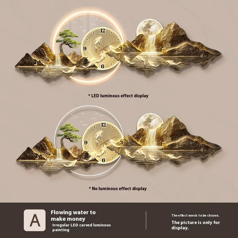 Fashion Luxury Wall Watch Led Metal Wall Art Cute Design Large Nordic Aesthetic Wall Clocks Creative Saat Ornaments Home Decor