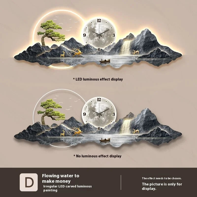 Fashion Luxury Wall Watch Led Metal Wall Art Cute Design Large Nordic Aesthetic Wall Clocks Creative Saat Ornaments Home Decor