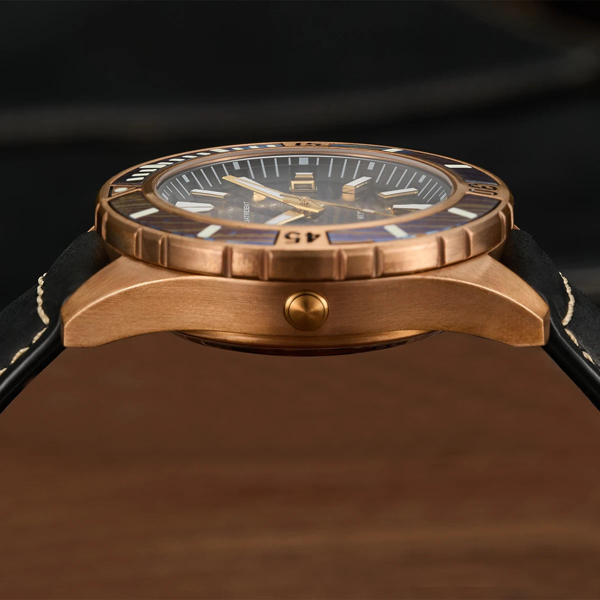 Aquatrident titanium bronze watch CUSN8 fully automatic mechanical watch 200M waterproof clockSwiss luminous retro watch for men