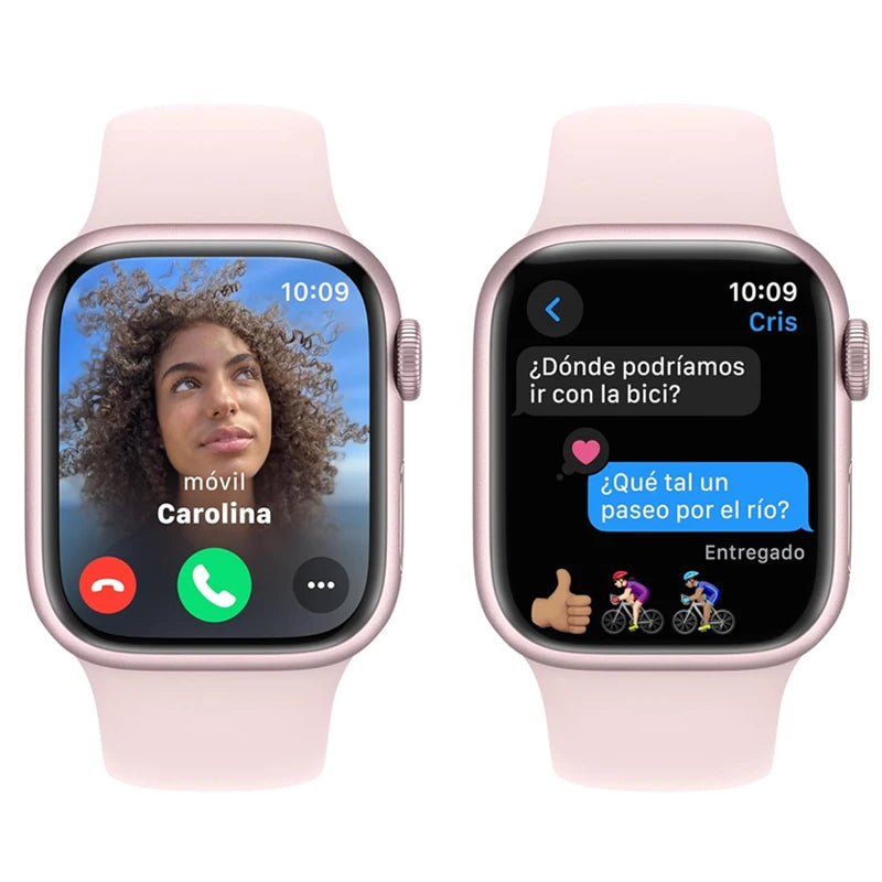 Original Apple Watch Series 9 iOS Smart Watch 41mm 45mm GPS 5.3 Bluetooth Brightness Up to 2000 n、its Emergency SOS